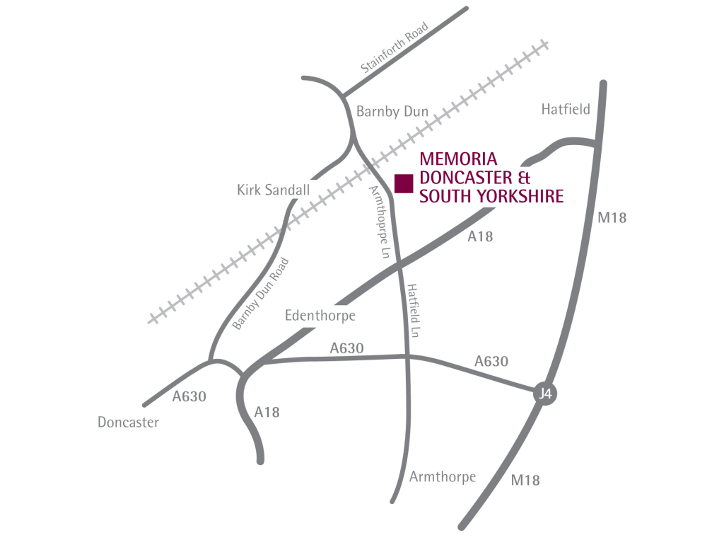 Memoria Doncaster Location Map